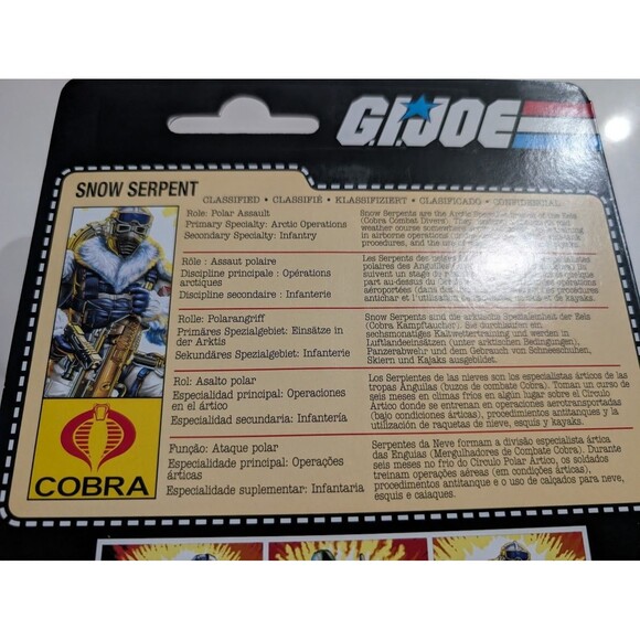 Hasbro G.I. Joe Classified Series Retro Cardback  Snow Serpent 6" Action Figure - Picture 6 of 6